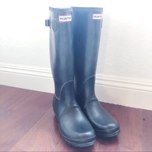 Hunter Original Tall Rain Boots BLK 10